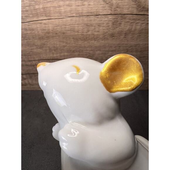 VTG White Mouse Tree Trunk Vase Succulent Planter Ceramic 99 INTL - Picture 14 of 16